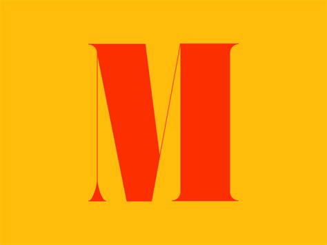 The M font design by Johan on Dribbble