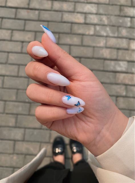 Летний маникюр | Gel nails, Almond nails, Blush nails