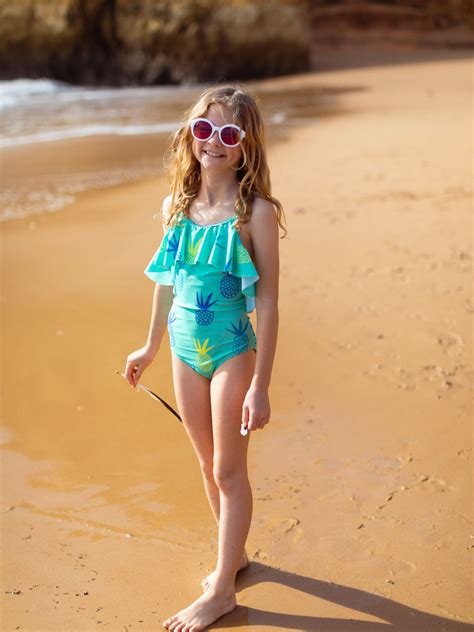 Flutter One-Piece Swimsuit in 2021 | Little girl bikini, One piece, One ...