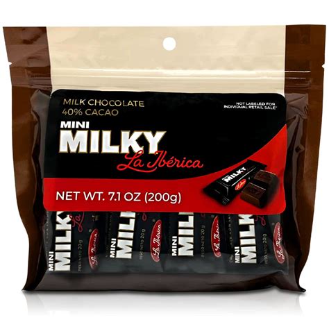 Amazon.com: La Iberica Milky 10 Mini Barras Chocolate Peruano | 10 Mini