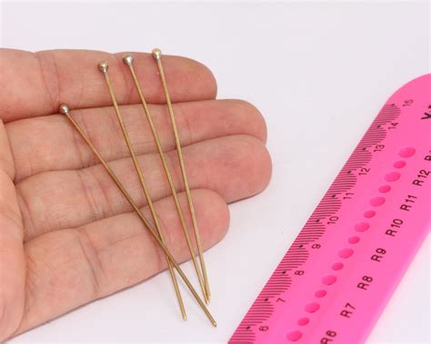 ga mm raw brass ball head pins jewelry components jewelry making