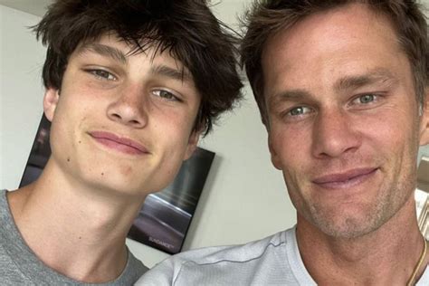 tom brady praises   year  son jack    mature