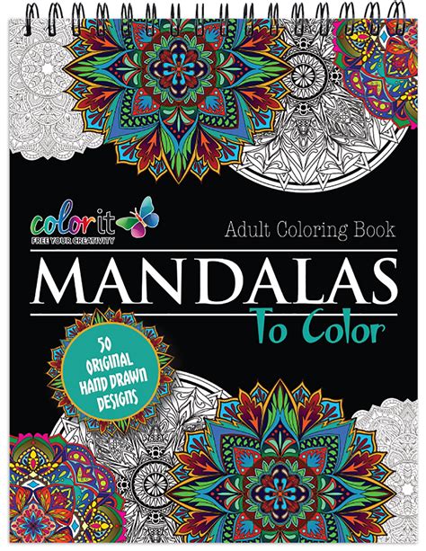 Mandala Coloring Book For Adults With Thick Artist Quality Paper ...