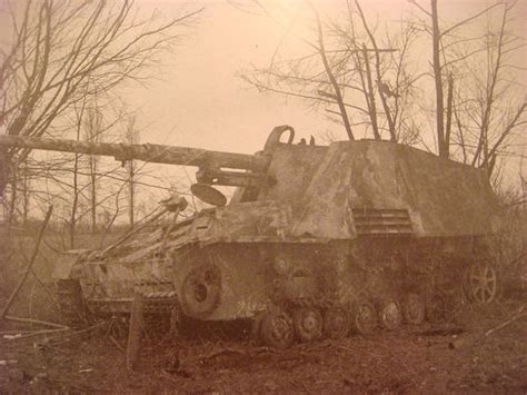 knocked  german nashorn tank destroyer   colmar pocket