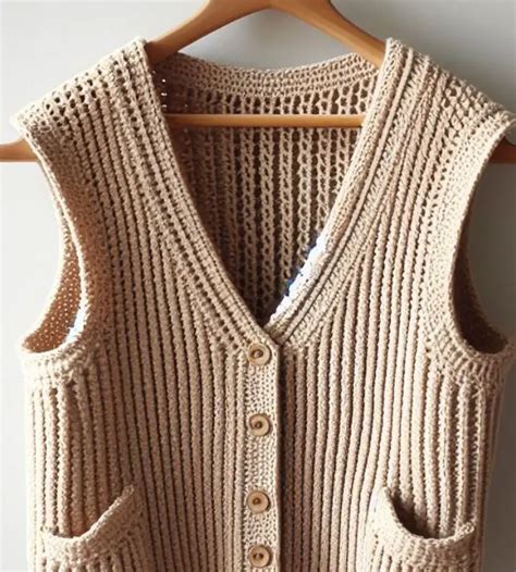 Colete De Crochê Feminino - Receita de Colete de Crochê Feminino Fácil