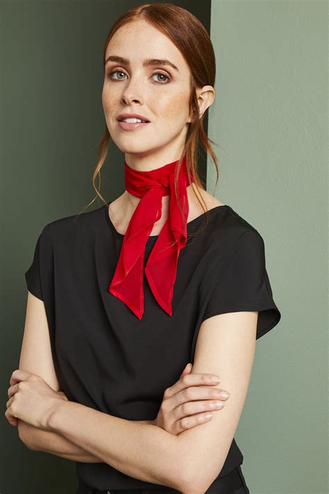 Premier Chiffon Scarf, Red | SJ