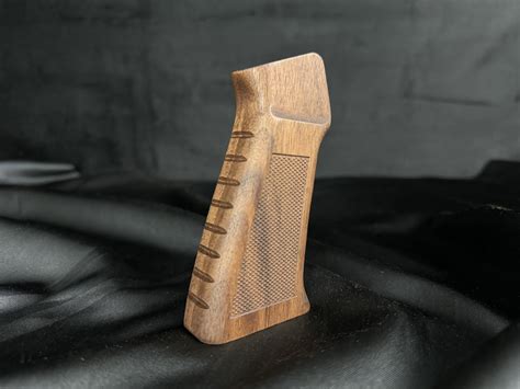 Walnut AR15 A1 Grip — RAILWOODS M-Lok Rail Covers and Wood AR15 Furniture