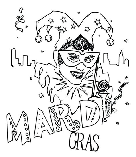 Mardi Gras Beads Coloring Pages at GetDrawings | Free download