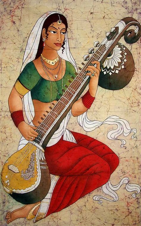 The Veena Player | Exotic India Art