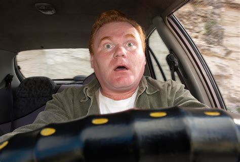 Scared Old Lady Driving