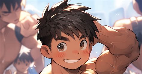 #筋肉 少年ボディビルダー - えすのイラスト - pixiv