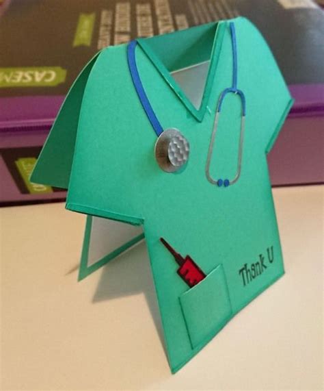 Hospital Scrub Card | Cards, Fancy fold cards, Birthday cards diy