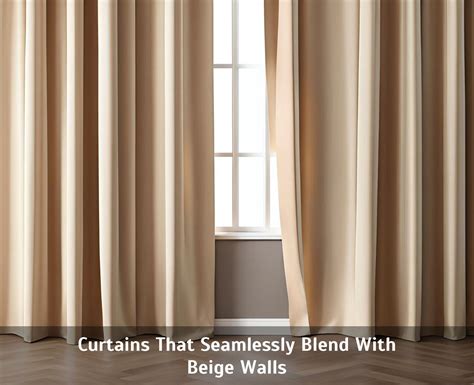 Curtains That Seamlessly Blend With Beige Walls - Vassar Chamber