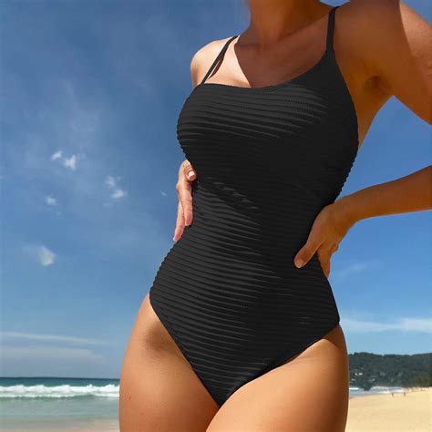 Aloohaidyvio One Shoulder One Piece Swimsuit for Women Tummy Control