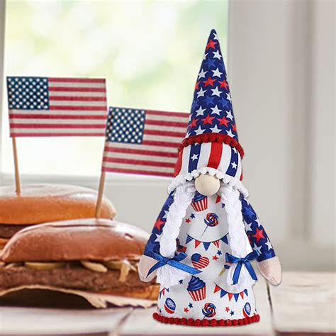VISALY American Natio-nal Day Pentagram Goblin Faceless Doll Ornament