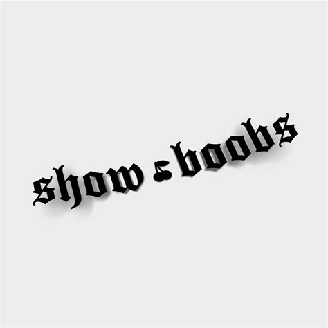 Show Boobs - Die Cut Sticker | Blossom Automotive