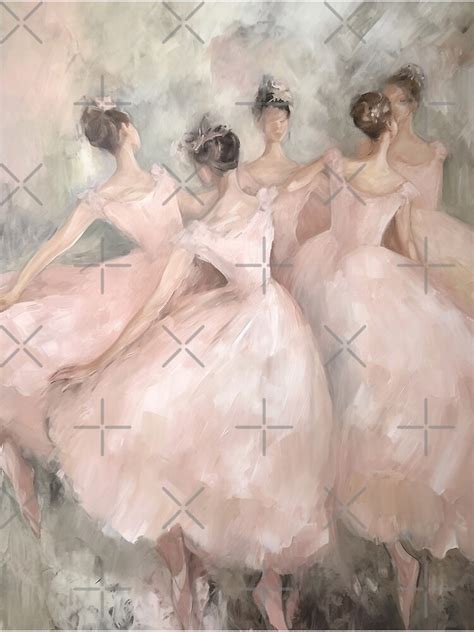 "Coquette aesthetic vintage painting of ballet dancers" Poster by ...