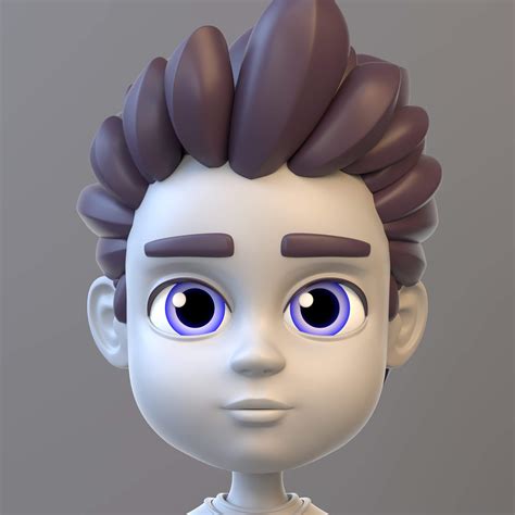 Cartoon Teenage Boy 02 - 3D Model by samsimsom