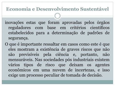 A Necessidade De Incentivo A Economia Sustentável No Brasil - PPT - Economia e Desenvolvimento Sustentável PowerPoint Presentation ...
