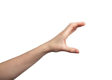 premium photo hand holding  big large  fingers showing