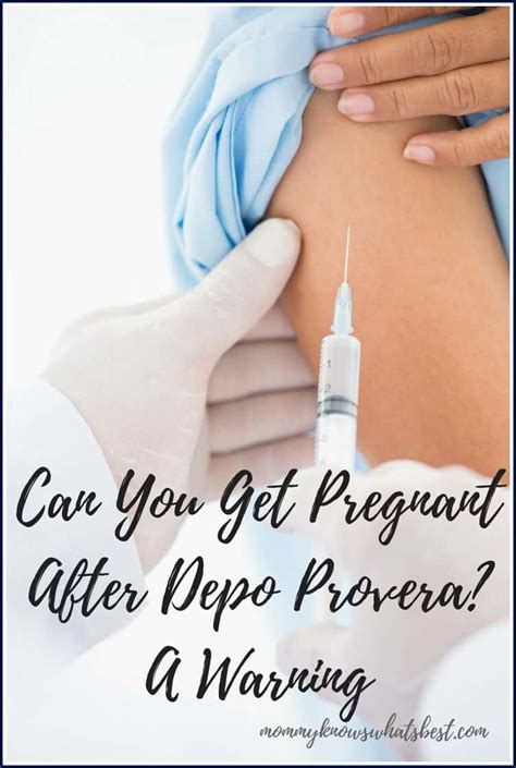 Can You Get Pregnant After Depo Provera? Side Effects of Depo Provera