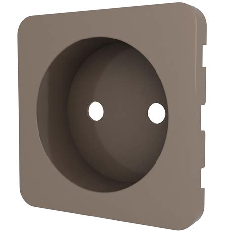 Cache prise sans terre Cosy, LEXMAN brun taupe n°3 mat | Leroy Merlin