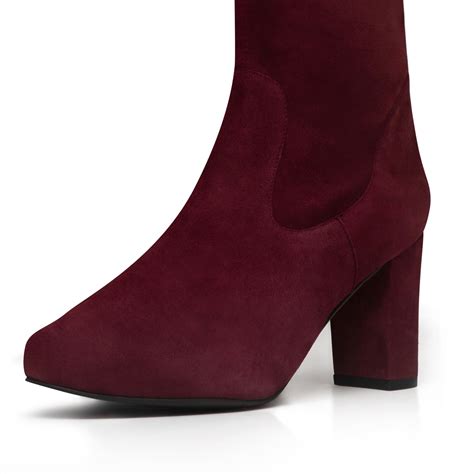 women boots burgundy 5