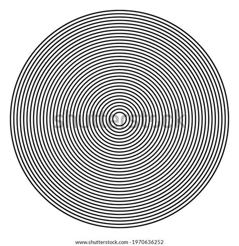 concentric linear circles neutral  element stock vector royalty