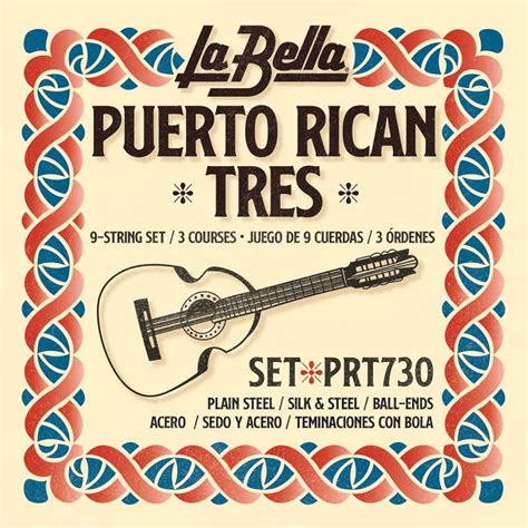 La Bella PRT730 Puerto Rican Tres 9-String Set - Walmart.com