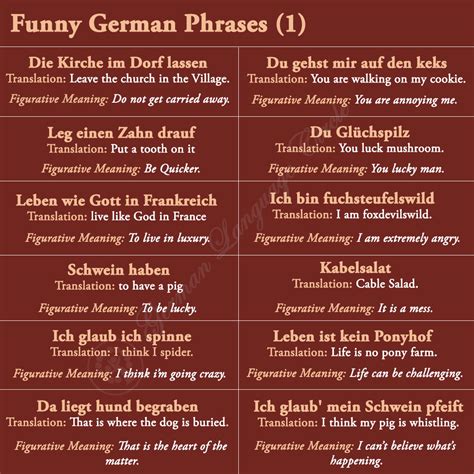 Funny German Phrases | German phrases, Funny german phrases, Phrase