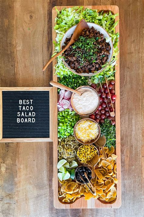 Best Taco Salad Board - Reluctant Entertainer