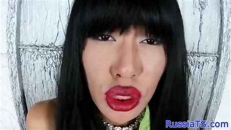 Sensual Russian Tranny Jerking Her Cock - EPORNER
