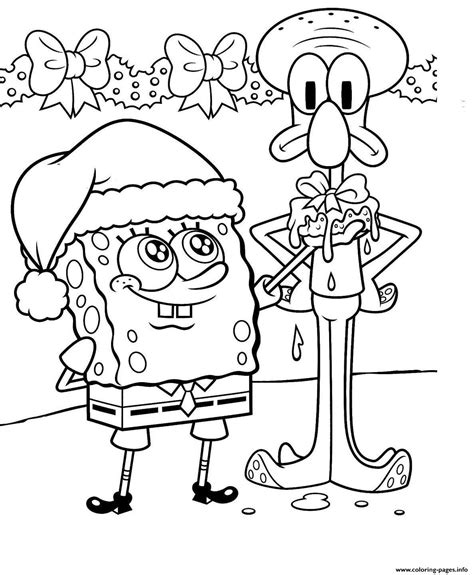 Spongebob Colouring Pages For Children Christmasb7e0 Coloring Pages ...