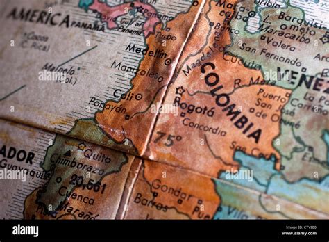 map  columbia stock photo alamy