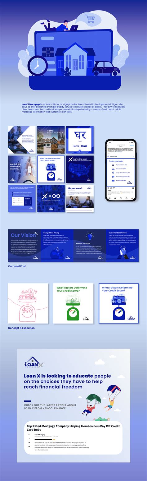 Loan X Mortgage | Social Media on Behance