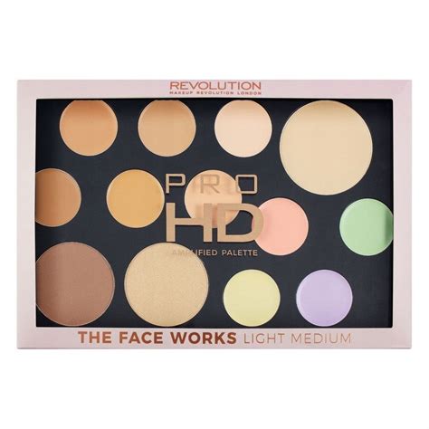 Палетка для контуринга Pro HD Amplified Palette The Face Works