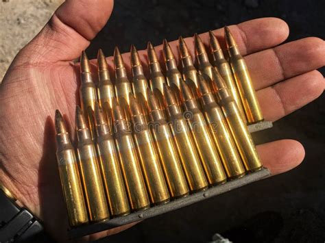 The 5.56Ã—45mm ammo stock photo. Image of background - 108614352