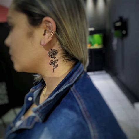 Tatuagem Pescoço Pequena - Tatuagem no pescoço: 38 ideias impressionantes para você