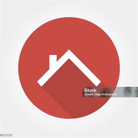 atap rumah ikon vektor atap ilustrasi stok  gambar