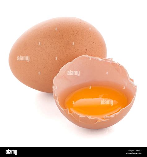 raw eggs isolated  white stock photo alamy