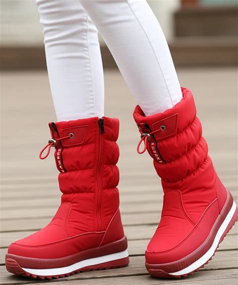 Bota Térmica Impermeável Feminina - Bota Impermeável Feminina Térmica Acolchoada Pelúcia - Anellimn
