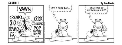 garfield comic strips black  white