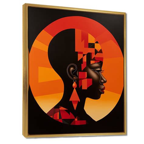 Wrought Studio™ Contemporary Geometric Portrait Nubian Goddess II