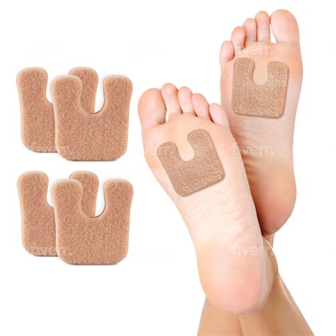 Amazon.com: Foot Callus Pads | u-Shaped | Felt | self-Adhesive | to