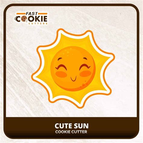 Cute Sun Cookie Cutter - Fast Cookie Cutters