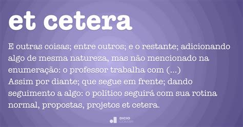 cetera dicio dicionario  de portugues