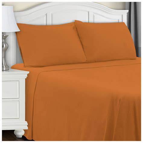 Extra Soft Flannel Sheet Set Pumpkin / Cal King - Walmart.com - Walmart.com