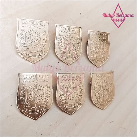 Jual Lencana Batu Bara Bahan Logam Pin Batu Bara Pin Bros Logo Daerah ...
