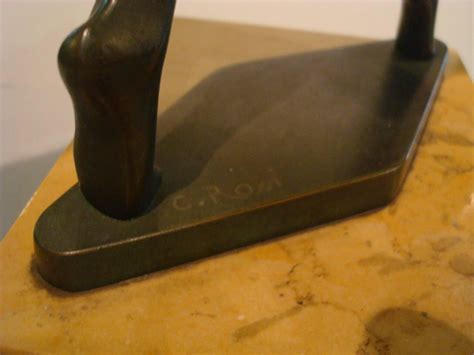 Art Deco Figure Nude Woman Dancer Bronze Sculpture - Italy For Sale at