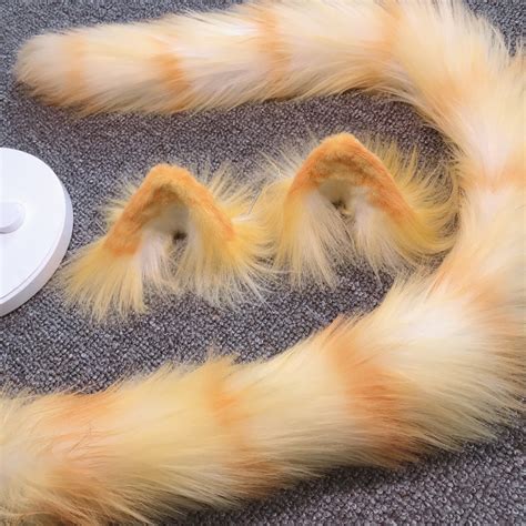 cute flower cat ear  tail set  adult  kidskitten ear hair